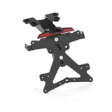 Rizoma Fox License Plate Support Kit Black for Yamaha TMax 530 SX/DX 17-20