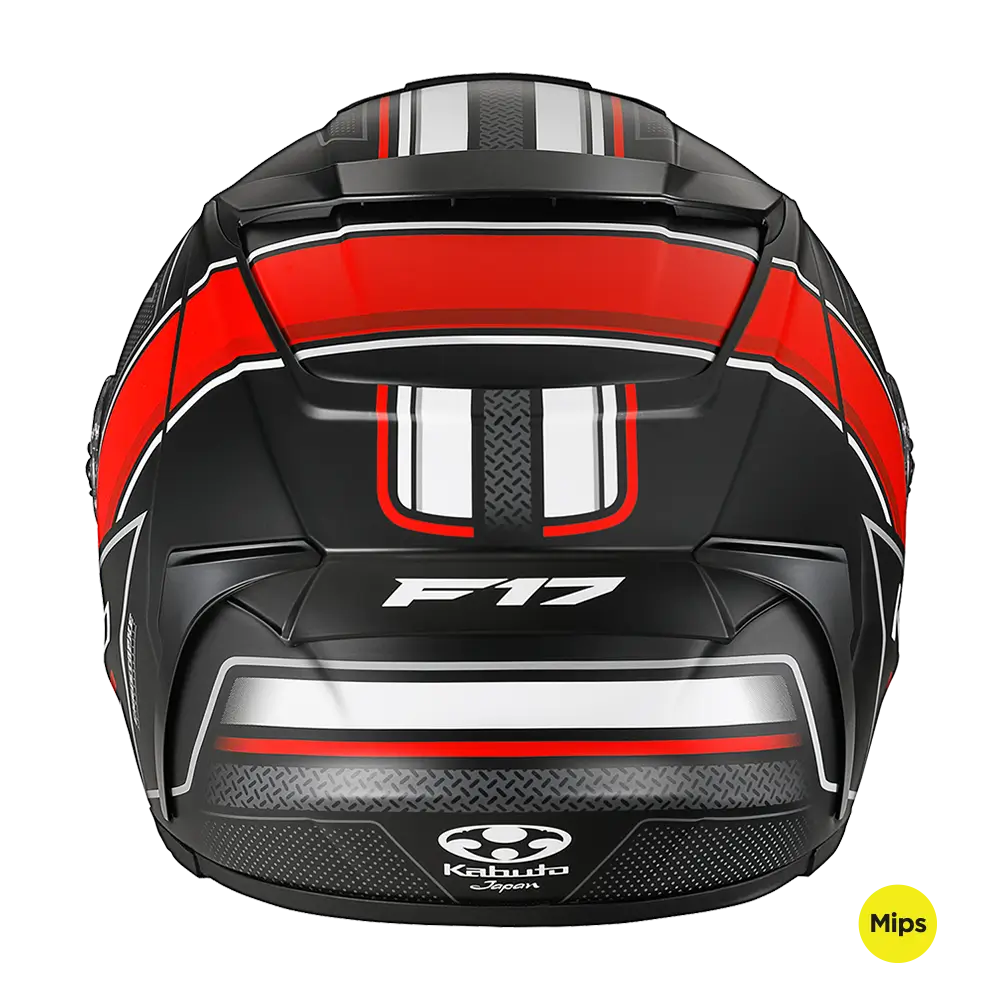 Kabuto F17 GP MIPS Forte Flat Black/Red Helmet