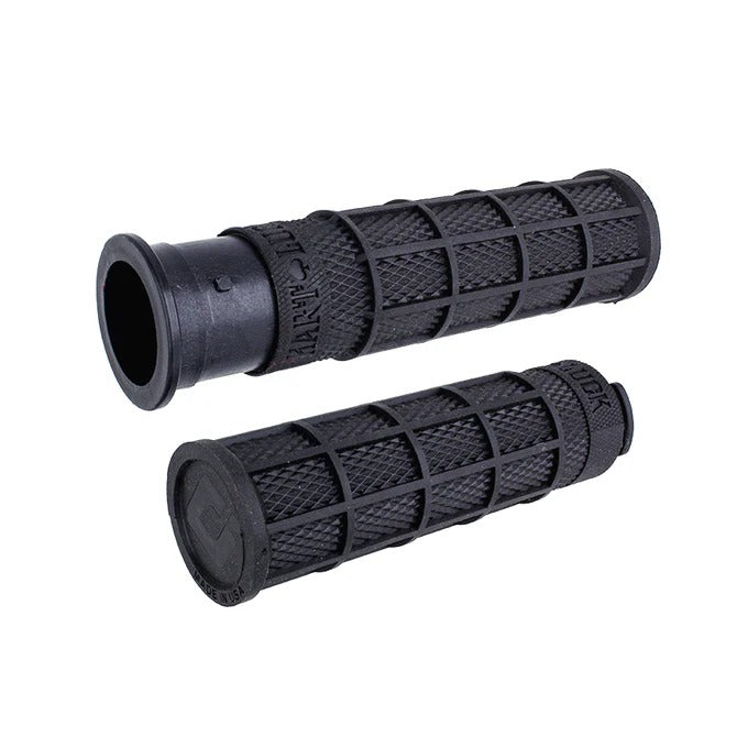 ODI Grips ODI-V21ITW-BB Replacement Rubbers for Hart-Luck Full Waffle Lock-On Handgrips Black for Indian Touring 18-Up