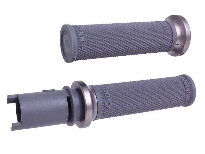 ODI Grips ODI-V30HTCH-H Ruffian Lock-On Handgrips Graphite/Gun Metal for Harley-Davidson CVO Touring 23-Up/Street Glide/Road Glide 24-Up/Touring/Softail 25-Up