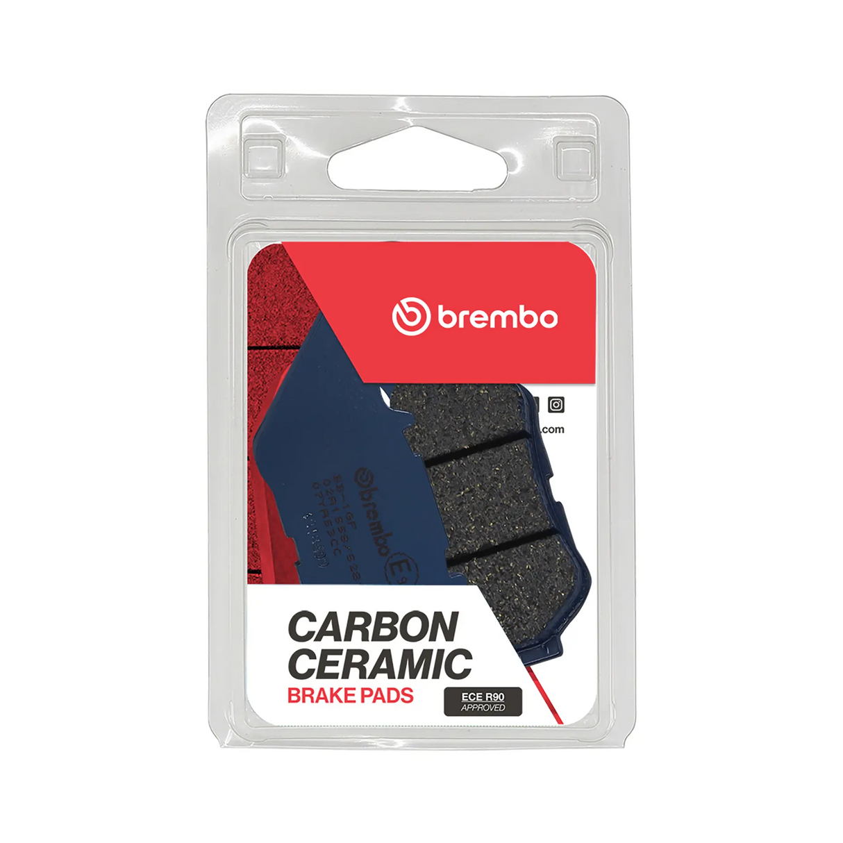 Brembo B-07YA53CC Road (CC) Carbon Ceramic Rear Brake Pad (07YA53.CC)