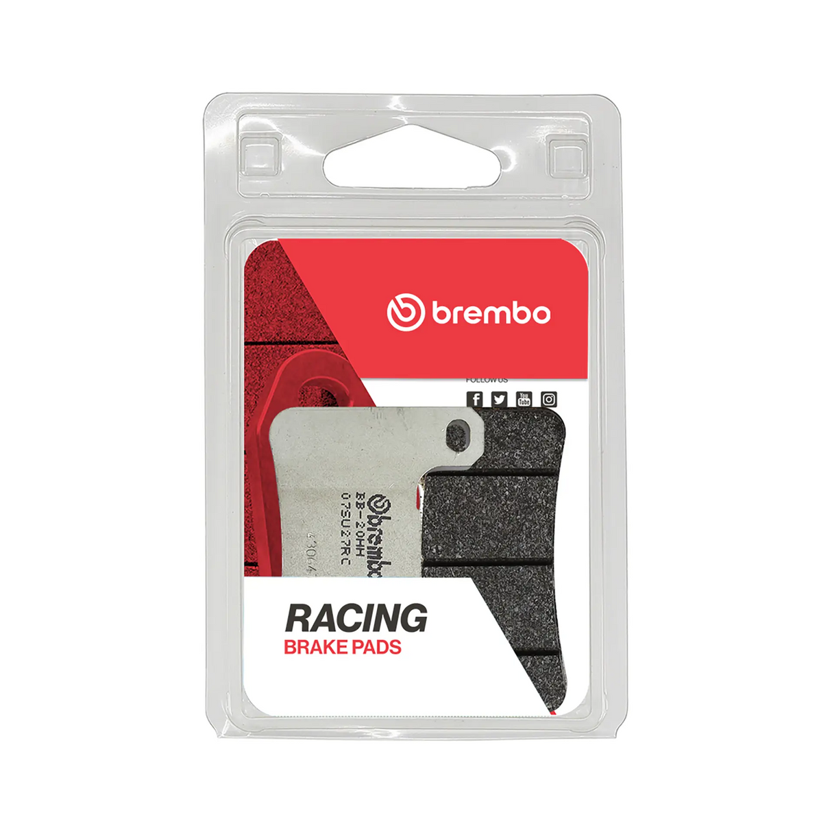 Brembo B-07SU27RC Racing (RC) Carbon Ceramic Front Brake Pads (07SU27.RC)