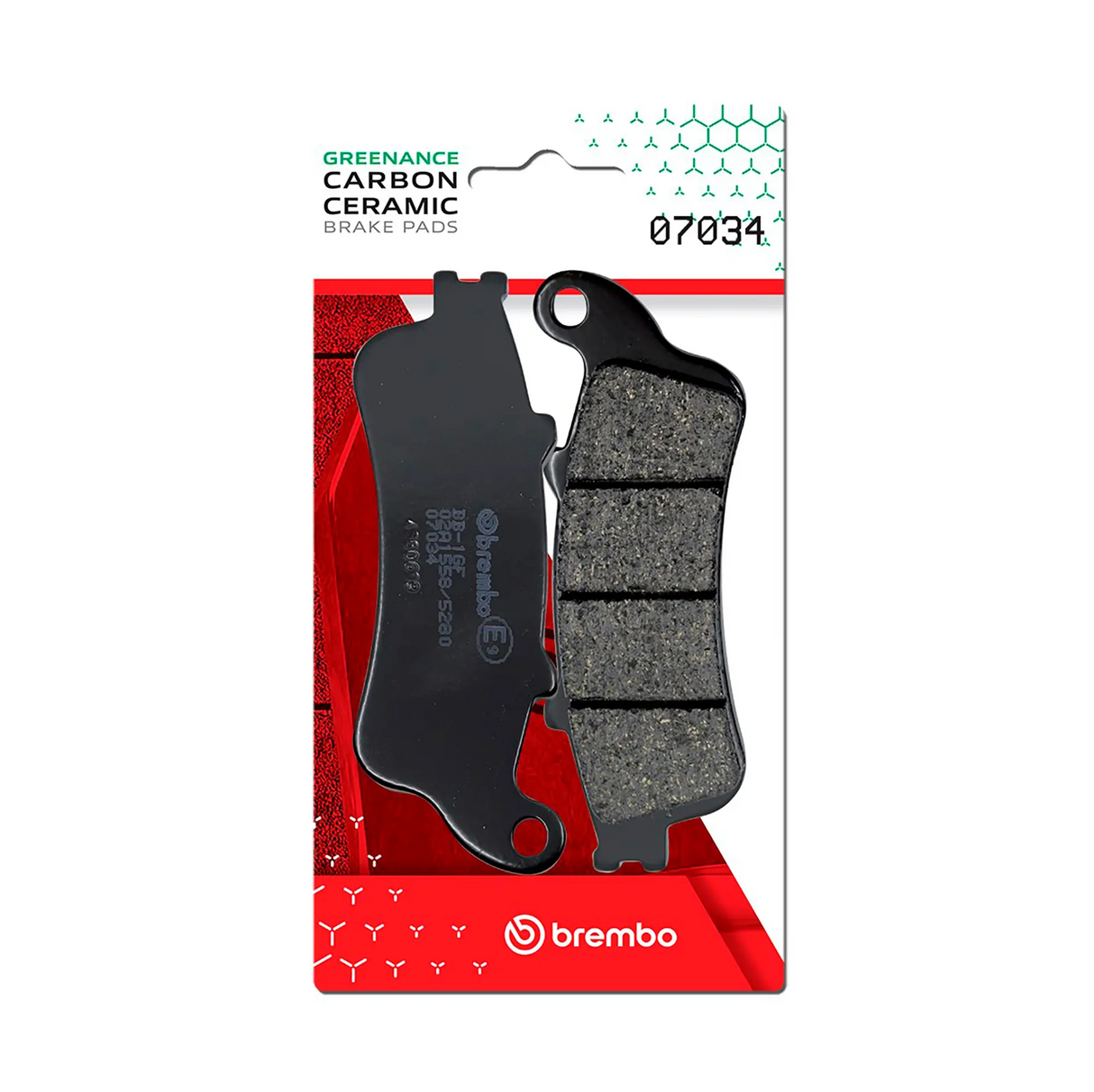 Brembo B-07034 Scooter (CC) Carbon Ceramic Rear Brake Pad (07034)