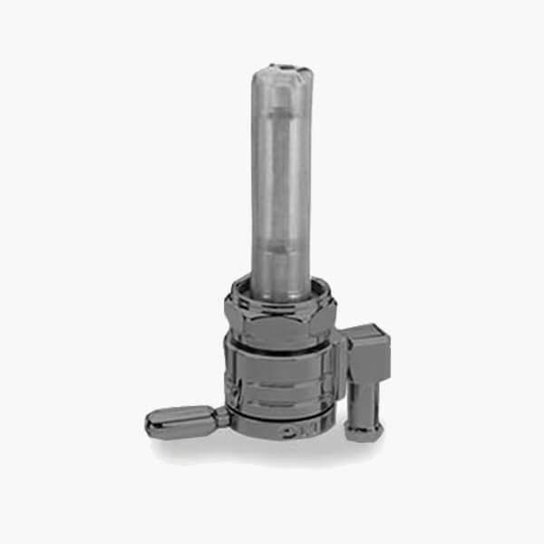 Golan Products Inc GP-76-312D-BLK High-Flow Petcock w/22mm Thread & 5/16" Downward Facing Fuel Outlet Black for Harley-Davidson Softail 84-06/Dyna 91-06/FXR 82-94/Touring 88-06/Sportster 75-06/4 Speed Big Twin 75-86