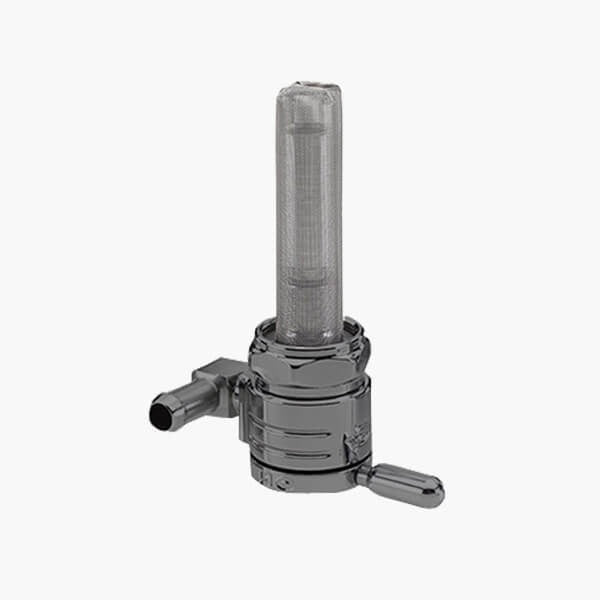 Golan Products Inc GP-76-312F-BLK High-Flow Petcock w/22mm Thread & 5/16" Forward Facing Fuel Outlet Black for Harley-Davidson Softail 84-06/Dyna 91-06/FXR 82-94/Touring 88-06/Sportster 75-06/4 Speed Big Twin 75-86