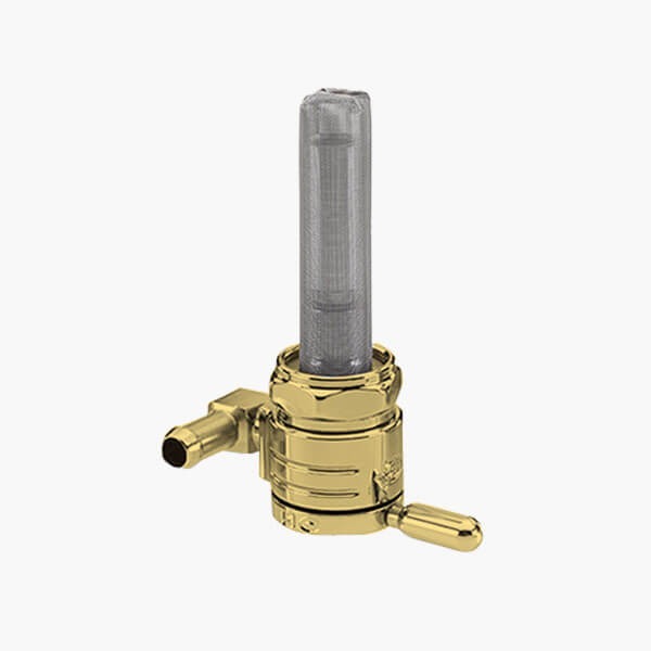 Golan Products Inc GP-76-312F-BRASS High-Flow Petcock w/22mm Thread & 5/16" Forward Facing Fuel Outlet Brass for Harley-Davidson Softail 84-06/Dyna 91-06/FXR 82-94/Touring 88-06/Sportster 75-06/4 Speed Big Twin 75-86
