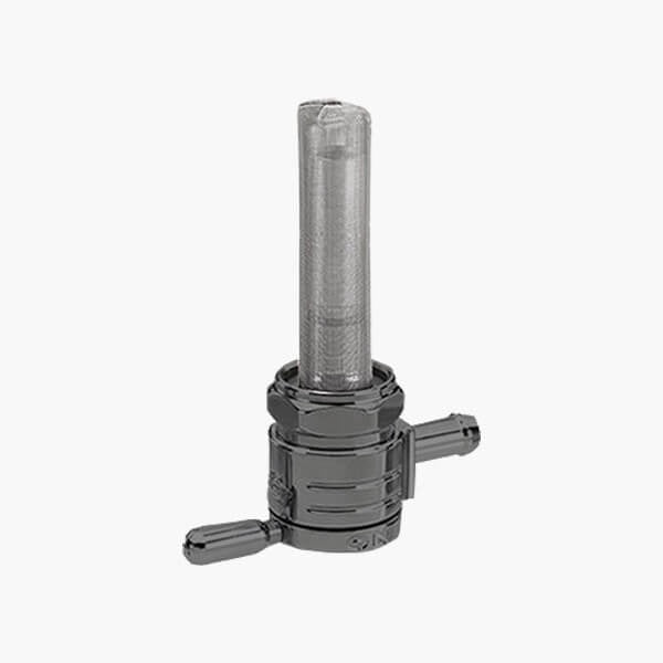 Golan Products Inc GP-76-312S-BLK High-Flow Petcock w/22mm Thread & 5/16" Inward Facing fuel Outlet Black for Harley-Davidson Softail 84-06/Dyna 91-06/FXR 82-94/Touring 88-06/Sportster 75-06/4 Speed Big Twin 75-86