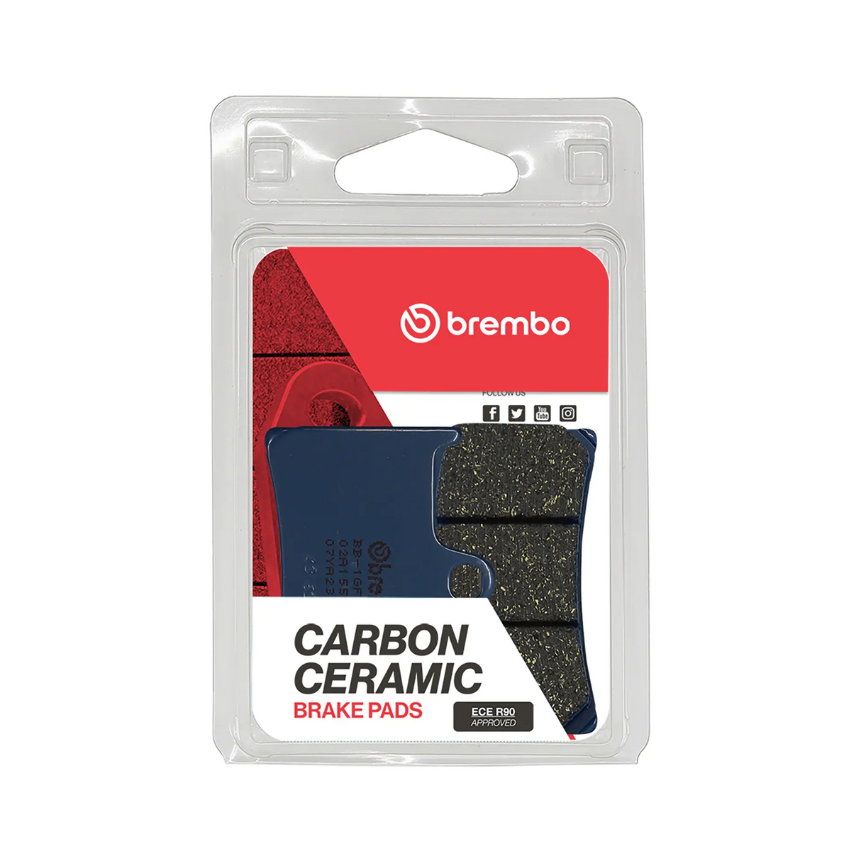 Brembo B-07YA2307 Road (07) Carbon Ceramic Front Brake Pad (07YA23.07)