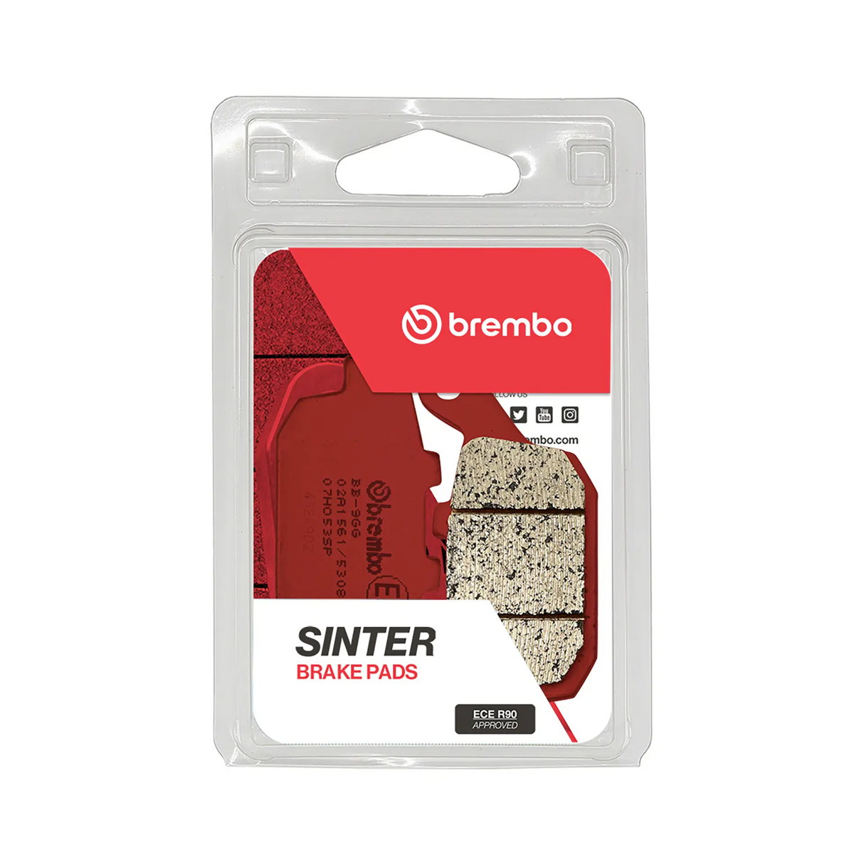 Brembo B-07HO53SP Road (SP) Sintered Rear Brake Pad (07HO53.SP)