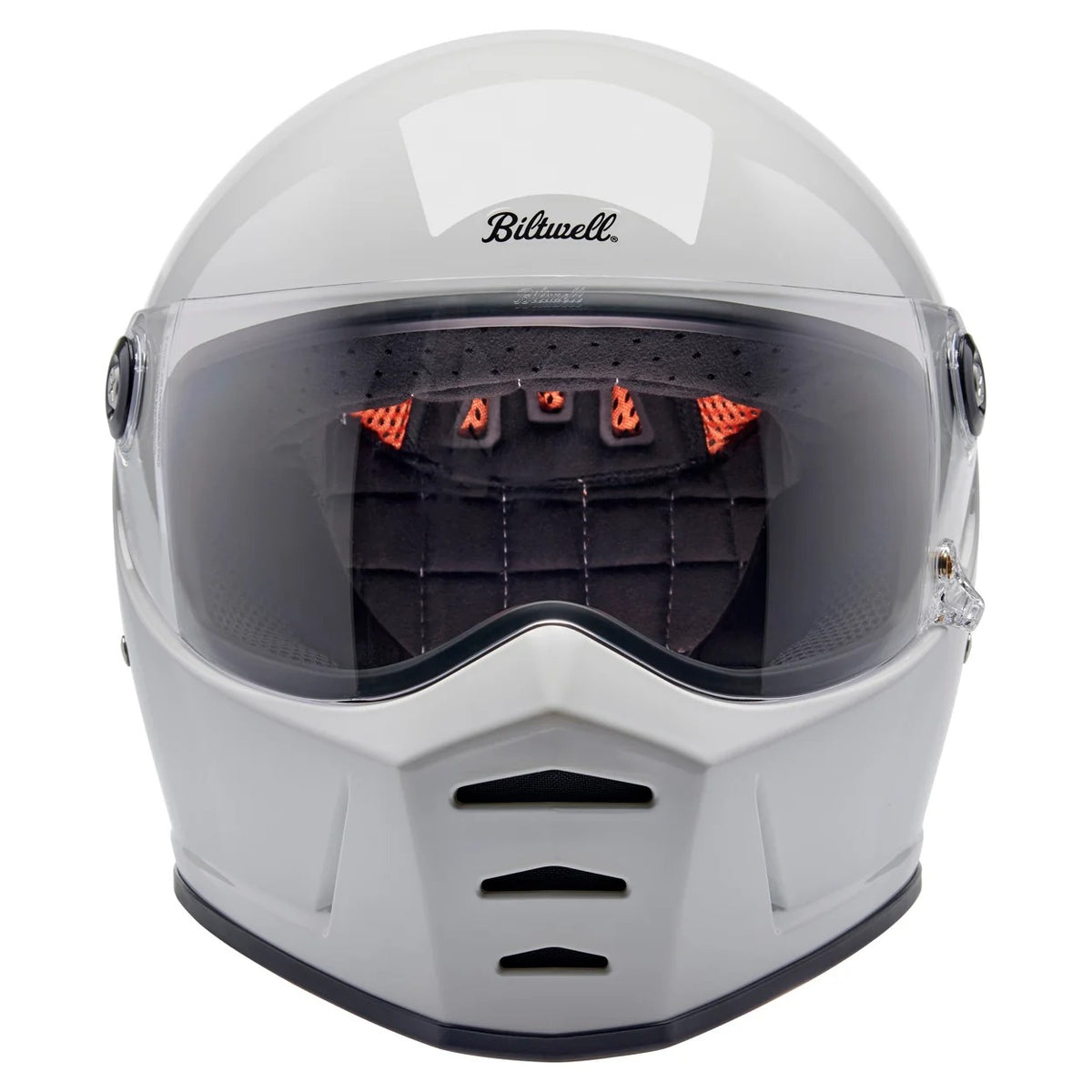 Biltwell Lane Splitter Gloss White Helmet