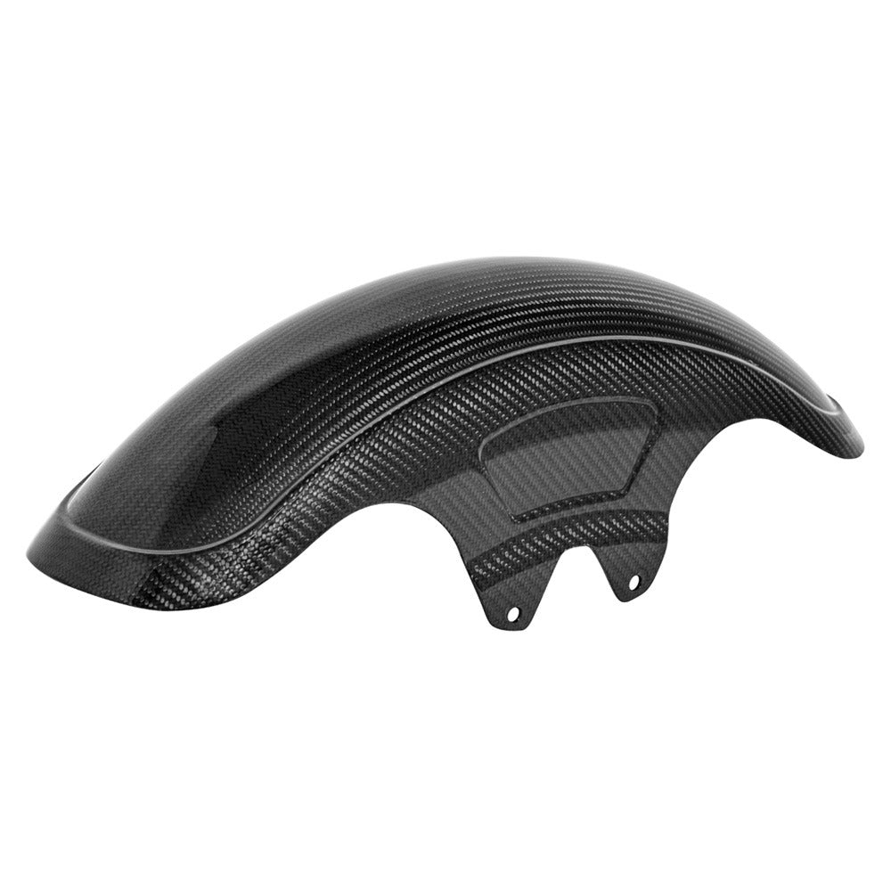 Saddlemen SAD-CF-814-07-004 Shorty Carbon Front Fender Gloss Finish for most Harley-Davidson Touring 14-23 Models w/19" Front Wheel