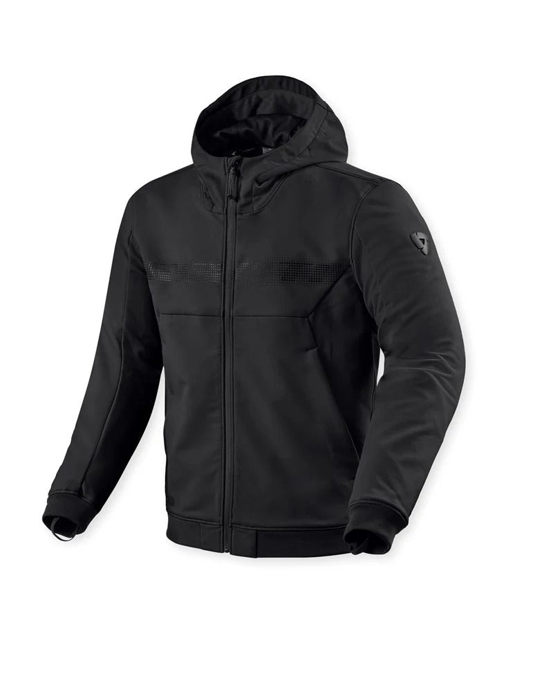 REV'IT! Parabolica 2 Black Textile Hoodie Jacket