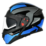 SMK Gullwing Sonic Gloss Black/Blue/Grey GL256 Helmet