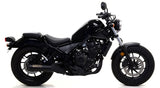 Arrow 74504RBN Rebel Stainless Steel Dark Slip-On Muffler w/Aluminium Dark End Cap for Honda CMX500 Rebel 17-24