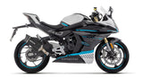Arrow 71959AKN Indy Race Evo Aluminium Dark Slip-On Muffler w/Carbon End Cap for CF Moto 450NK/450SR 23-Up