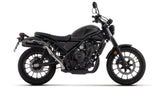 Arrow 74513RB Rebel Stainless Steel Dark Slip-On Muffler w/Carbon End Cap for Honda CL500 23-24