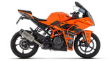 Arrow 71957PK Indy Race Titanium Slip-On Muffler w/Carbon End Cap for KTM RC 390 22-24