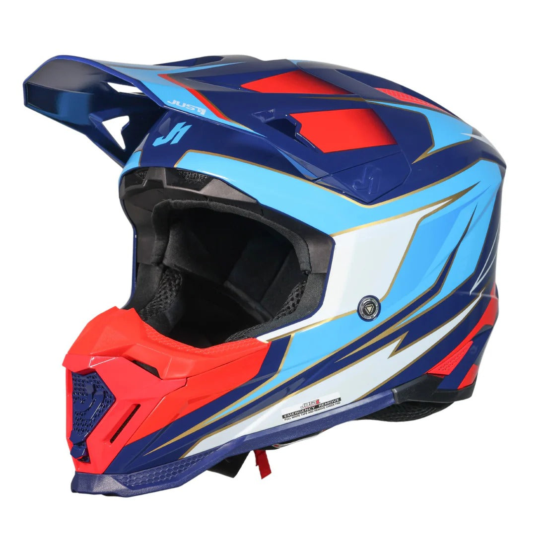 Just1 J40 Speed Gloss Red/White/Blue Helmet