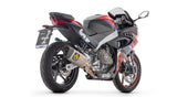 Arrow 71068PT Pista Stainless Steel Full Exhaust System w/Titanium Muffler & Carbon End Cap for Aprilia RS 457 24-Up
