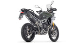 Arrow 72006VAN Veloce Aluminium Dark Slip-On Muffler w/Carbon End Cap for Triumph Tiger 900 GT/Tiger 900 GT Pro 24-Up