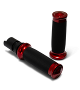 Performance Machine P00632105MR Contour Handgrips Red for Harley-Davidson CVO Touring 23-Up/Street Glide/Road Glide 24-Up/Touring/Softail 25-Up
