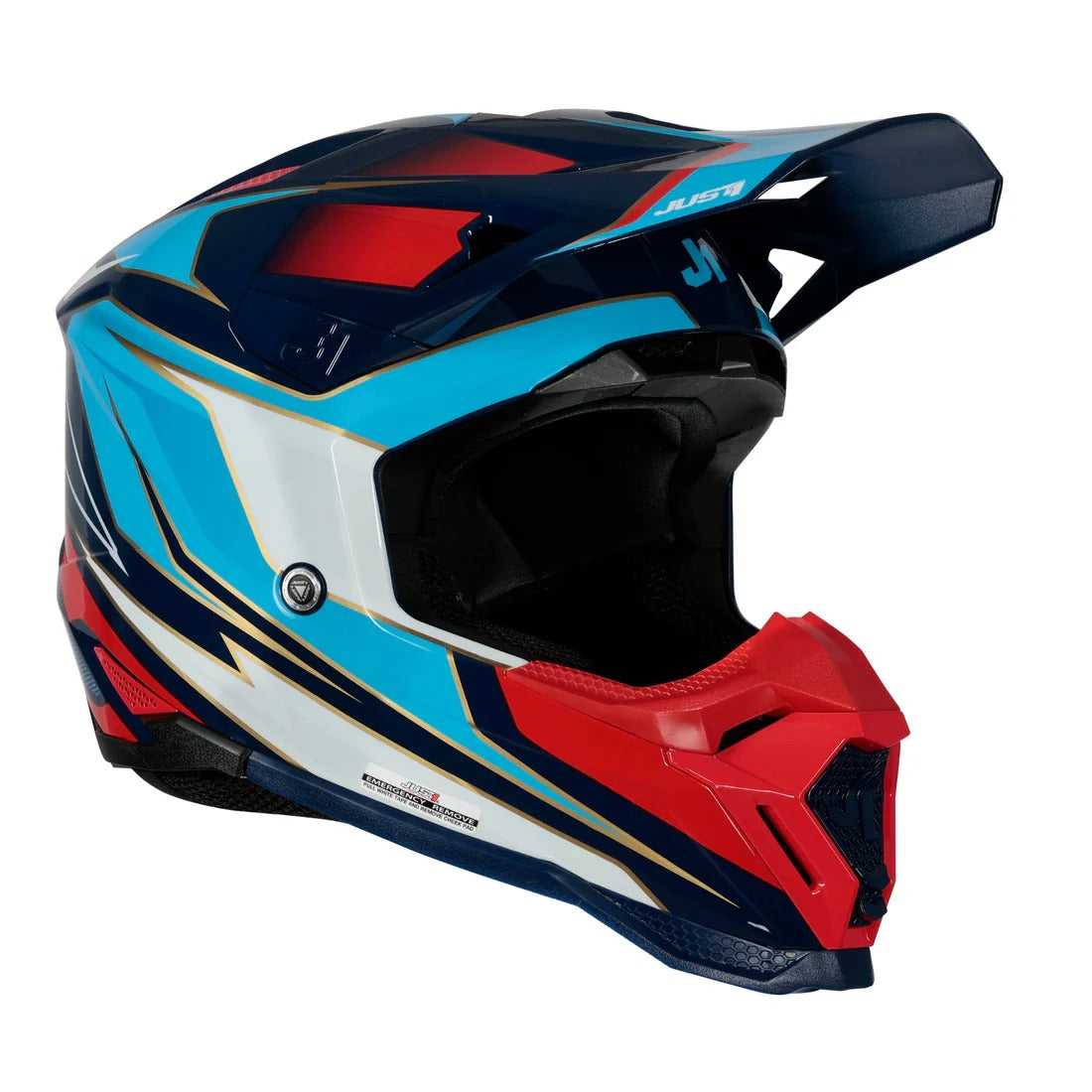 Just1 J40 Speed Gloss Red/White/Blue Helmet