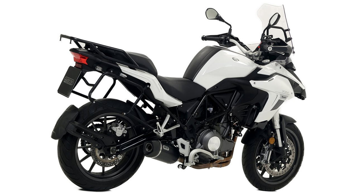 Arrow 71878AKN Race-Tech Aluminium Dark Slip-On Muffler w/Carbon End Cap for Benelli TRK502 17-20