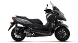 Arrow 53542AKN Urban Aluminium Dark Slip-On Muffler w/Carbon End Cap for Yamaha Tricity 300/XMAX 300 21-24