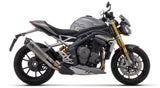 Arrow 71955PK Race-Tech Titanium Slip-On Muffler w/Carbon End Cap for Triumph Speed Triple 1200 RS/Speed Triple 1200 RR 21-24