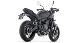 Arrow 71095AKN Thunder Stainless Steel Full Exhaust System w/Aluminium Dark Muffler & Carbon End Cap for Yamaha MT-07 25-Up