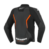 Alpinestars GP Force V2 Air Leather Black/Fluro Red Jacket