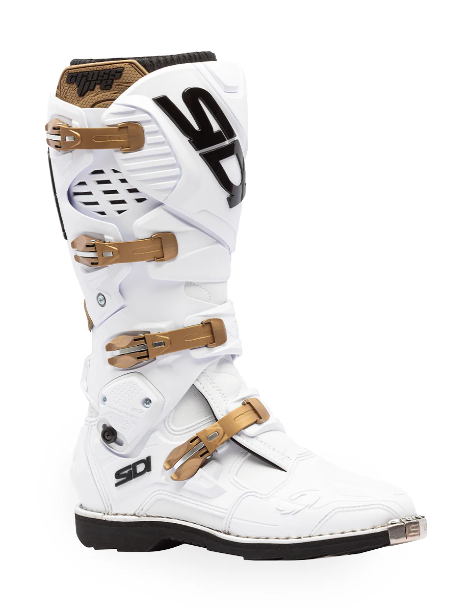 Sidi Crossfire 3 White/Bronze Boots