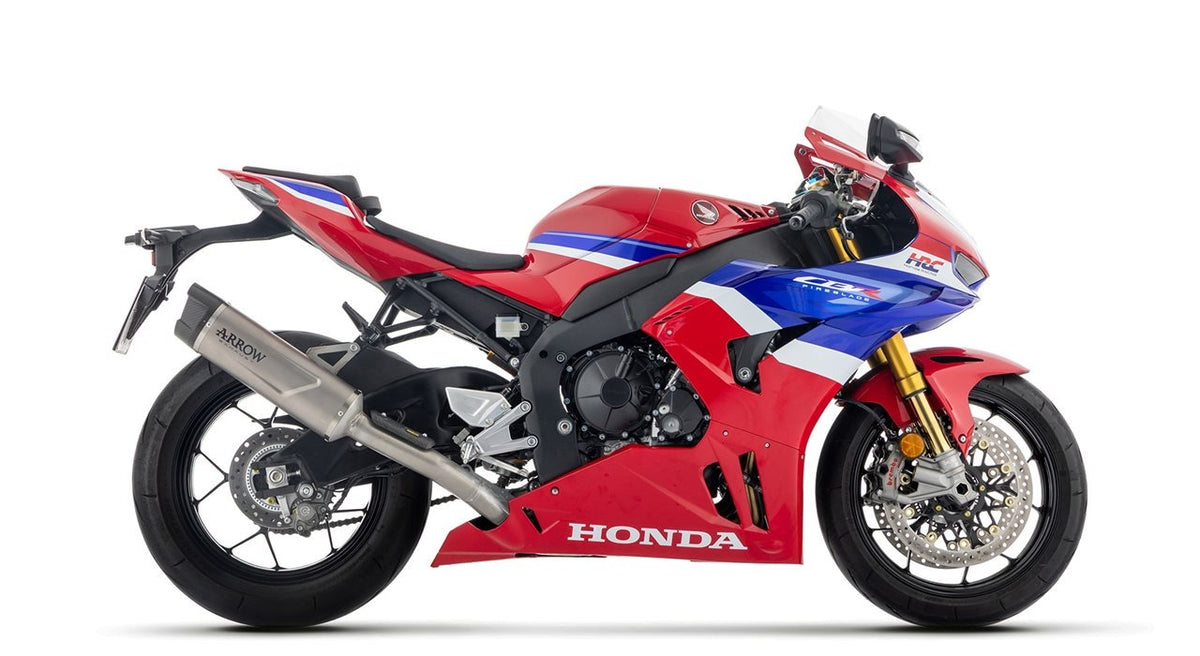 Arrow 71984PK Indy Race Evo Titanium Slip-On Muffler w/Carbon End Cap for Honda CBR1000RR-R 24-Up