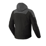 REV'IT! Afterburn H2O Black/Anthracite Textile Hoodie Jacket