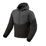REV'IT! Afterburn H2O Black/Anthracite Textile Hoodie Jacket