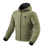 REV'IT! Afterburn H2O Green Textile Hoodie Jacket