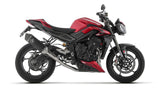 Arrow 71505VAN Veloce Stainless Steel Full Exhaust System w/Aluminium Dark Muffler & Carbon End Cap for Triumph Street Triple 765 RS 23-24