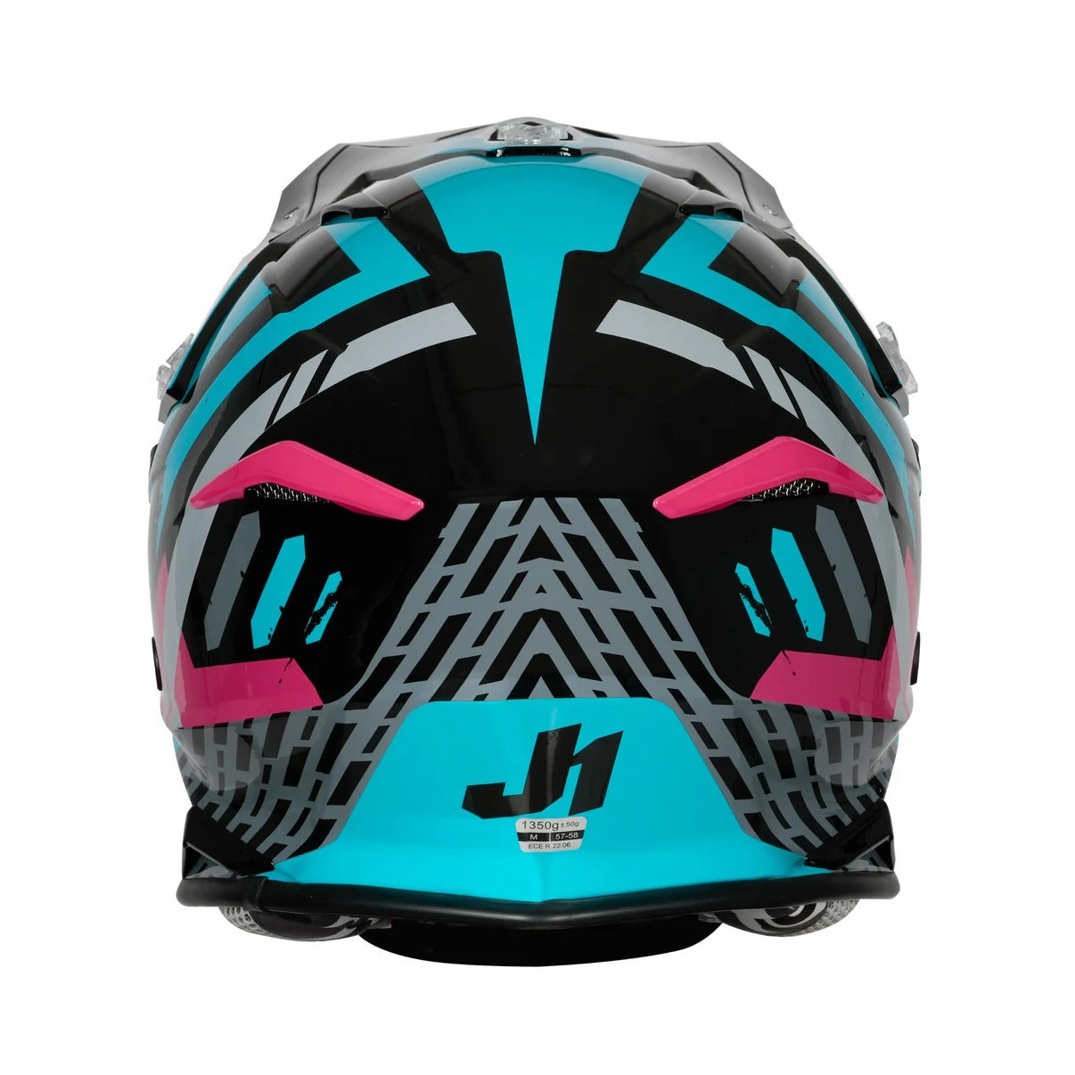 Just1 J39 Marshall Matte Teal/Black/Pink Helmet