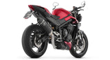 Arrow 71505VAN Veloce Stainless Steel Full Exhaust System w/Aluminium Dark Muffler & Carbon End Cap for Triumph Street Triple 765 RS 23-24