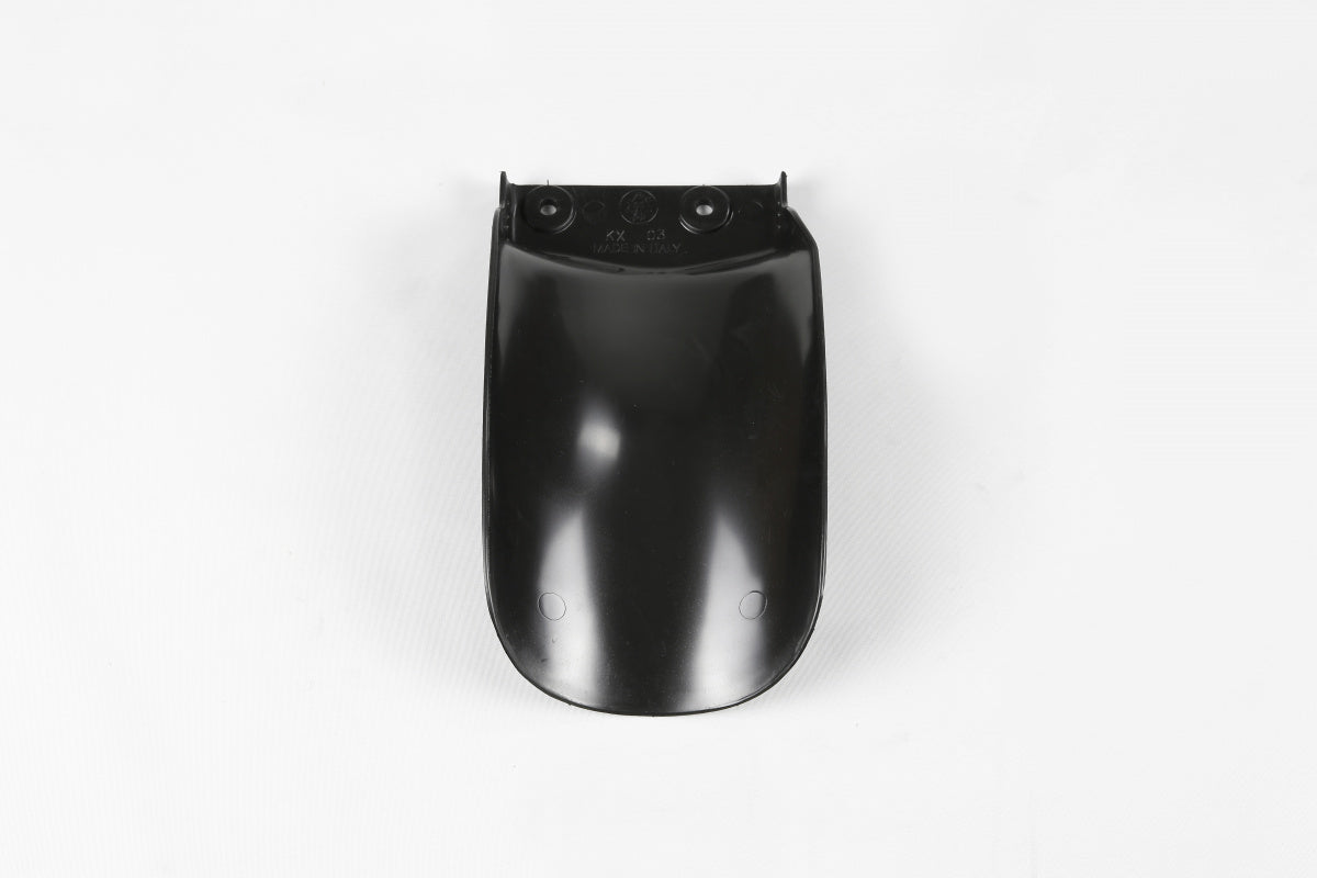 UFO Rear Shock Mud Plate Black for Kawasaki KX125/KX250 03-08/KX500 03-22