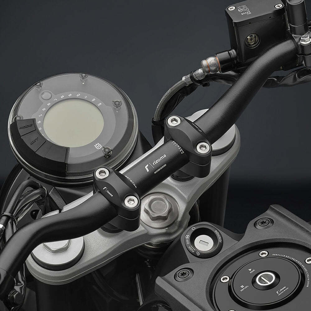 Rizoma 1 1/8" x 42mm Handlebar Risers Black