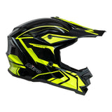 Nitro MX710 Shard II Gloss Fluro Yellow/Black Youth Helmet