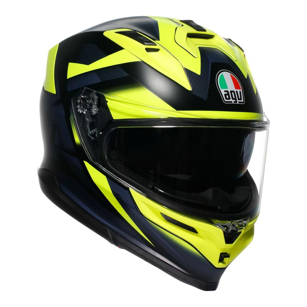 AGV K7 Glimpse Black/Fluro Yellow Helmet