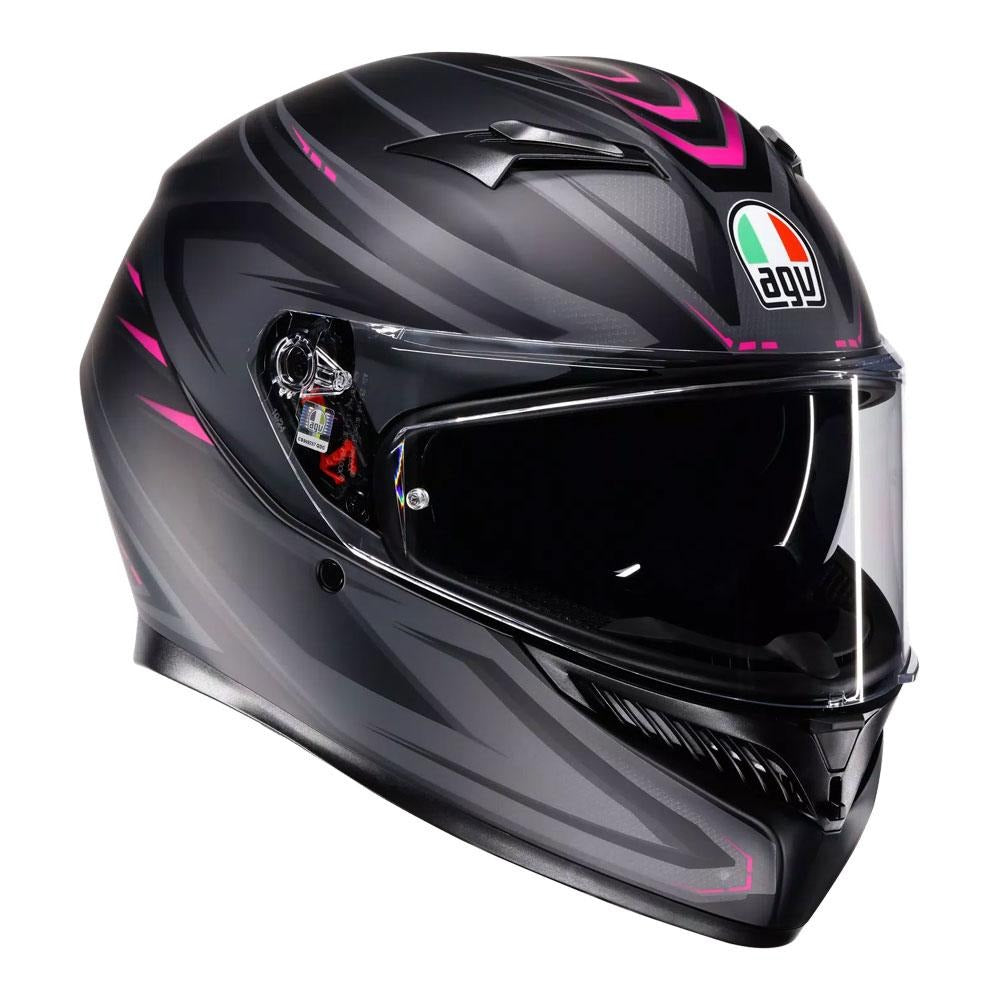 AGV K3 Syth Matte Black/Pink Helmet
