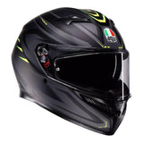 AGV K3 Syth Matte Black/Fluro Yellow Helmet