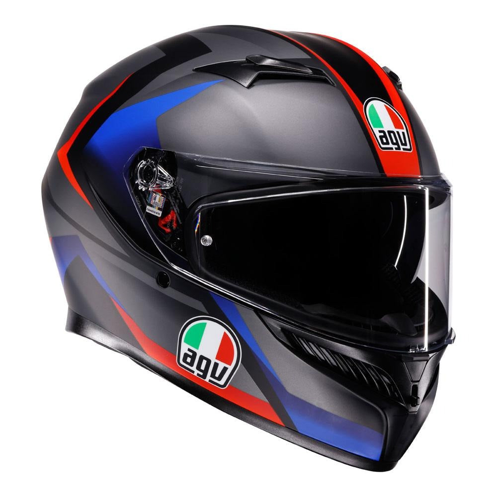 AGV K3 Striga Matte Black/Blue/Red Helmet