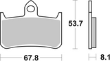 Brembo B-07HO28SA Road (SA) Sintered Front Brake Pad (07HO28.SA)