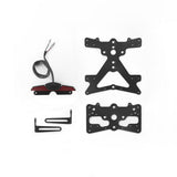 Rizoma Fox License Plate Support Kit Black for Ducati Monster 696/796/1000 S/1100/1100 S/1100 EVO
