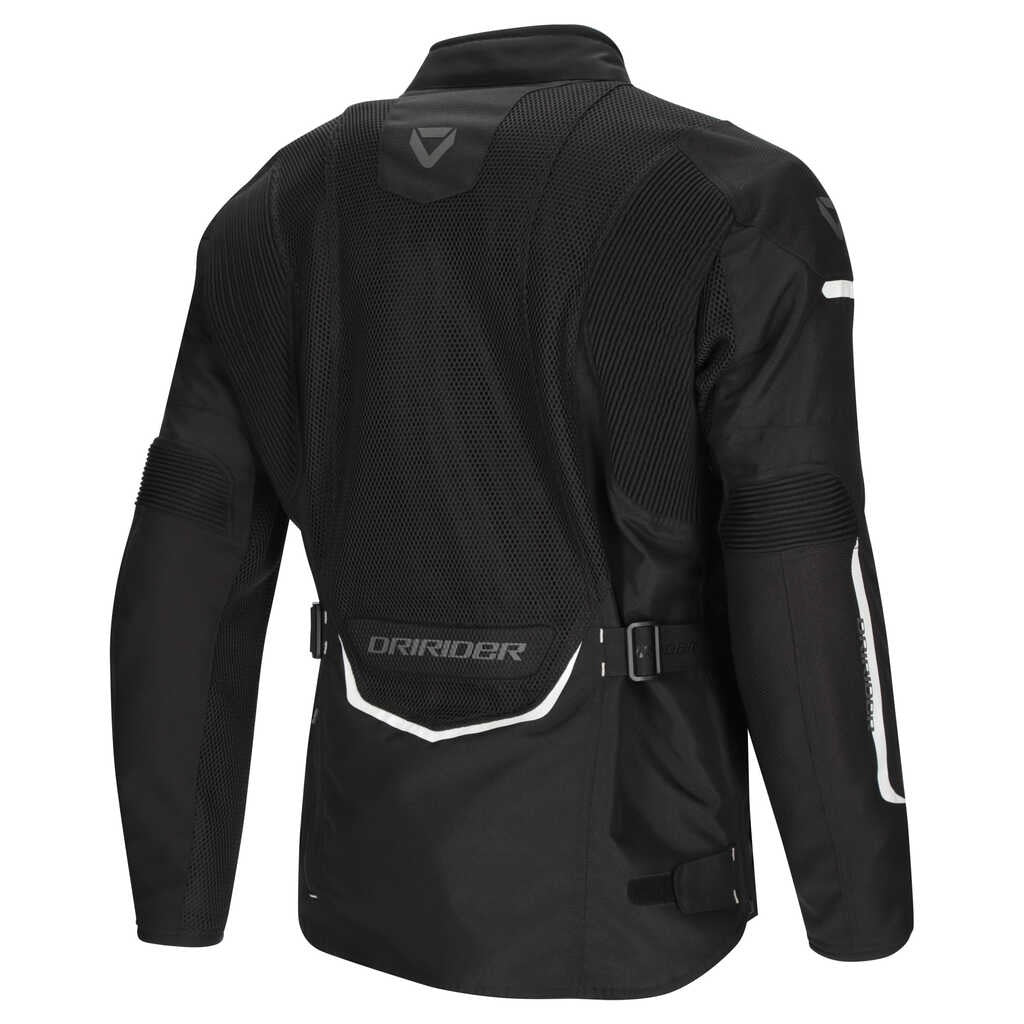 DriRider Apex 6 Airflow Black/White Textile Jacket