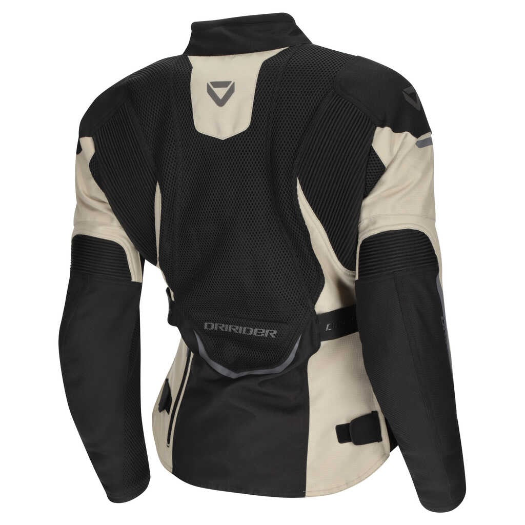 DriRider Apex 6 Airflow Sand/Black Womens Textile Jacket